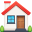 HOUSE BUILDING emoji in Facebook's design style - Unicode 1F3E0