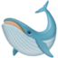 WHALE emoji in Facebook's design style - Unicode 1F40B