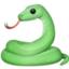 SNAKE emoji in Facebook's design style - Unicode 1F40D