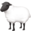 SHEEP emoji in Facebook's design style - Unicode 1F411