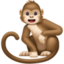 MONKEY emoji in Facebook's design style - Unicode 1F412