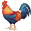 ROOSTER emoji in Facebook's design style - Unicode 1F413