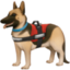 SERVICE DOG emoji in Facebook's design style - Unicode 1F415-200D-1F9BA