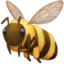 HONEYBEE emoji in Facebook's design style - Unicode 1F41D