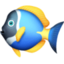 TROPICAL FISH emoji in Facebook's design style - Unicode 1F420