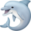 DOLPHIN emoji in Facebook's design style - Unicode 1F42C