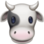 COW FACE emoji in Facebook's design style - Unicode 1F42E