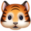 TIGER FACE emoji in Facebook's design style - Unicode 1F42F