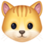 CAT FACE emoji in Facebook's design style - Unicode 1F431