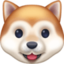 DOG FACE emoji in Facebook's design style - Unicode 1F436