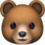 BEAR FACE emoji in Facebook's design style - Unicode 1F43B