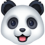 PANDA FACE emoji in Facebook's design style - Unicode 1F43C