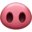 PIG NOSE emoji in Facebook's design style - Unicode 1F43D