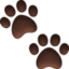 PAW PRINTS emoji in Facebook's design style - Unicode 1F43E