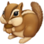 CHIPMUNK emoji in Facebook's design style - Unicode 1F43F-FE0F