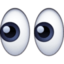 EYES emoji in Facebook's design style - Unicode 1F440