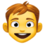 BOY emoji in Facebook's design style - Unicode 1F466