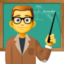 MAN TEACHER emoji in Facebook's design style - Unicode 1F468-200D-1F3EB