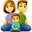 FAMILY: MAN, WOMAN, BOY emoji in Facebook's design style - Unicode 1F468-200D-1F469-200D-1F466