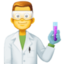 MAN SCIENTIST emoji in Facebook's design style - Unicode 1F468-200D-1F52C