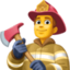 MAN FIREFIGHTER emoji in Facebook's design style - Unicode 1F468-200D-1F692