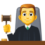 MAN JUDGE emoji in Facebook's design style - Unicode 1F468-200D-2696-FE0F