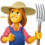 WOMAN FARMER emoji in Facebook's design style - Unicode 1F469-200D-1F33E