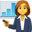 WOMAN OFFICE WORKER emoji in Facebook's design style - Unicode 1F469-200D-1F4BC