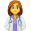 WOMAN HEALTH WORKER emoji in Facebook's design style - Unicode 1F469-200D-2695-FE0F