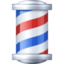 BARBER POLE emoji in Facebook's design style - Unicode 1F488