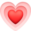 GROWING HEART emoji in Facebook's design style - Unicode 1F497