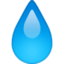 DROPLET emoji in Facebook's design style - Unicode 1F4A7