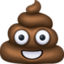 PILE OF POO emoji in Facebook's design style - Unicode 1F4A9