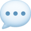 SPEECH BALLOON emoji in Facebook's design style - Unicode 1F4AC