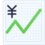 CHART WITH UPWARDS TREND AND YEN SIGN emoji in Facebook's design style - Unicode 1F4B9