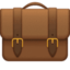 BRIEFCASE emoji in Facebook's design style - Unicode 1F4BC