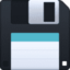 FLOPPY DISK emoji in Facebook's design style - Unicode 1F4BE