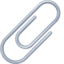 PAPERCLIP emoji in Facebook's design style - Unicode 1F4CE