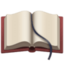 OPEN BOOK emoji in Facebook's design style - Unicode 1F4D6