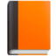 ORANGE BOOK emoji in Facebook's design style - Unicode 1F4D9