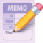 MEMO emoji in Facebook's design style - Unicode 1F4DD