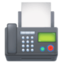 FAX MACHINE emoji in Facebook's design style - Unicode 1F4E0