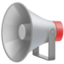 PUBLIC ADDRESS LOUDSPEAKER emoji in Facebook's design style - Unicode 1F4E2