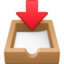 INBOX TRAY emoji in Facebook's design style - Unicode 1F4E5