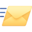 INCOMING ENVELOPE emoji in Facebook's design style - Unicode 1F4E8