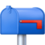 CLOSED MAILBOX WITH LOWERED FLAG emoji in Facebook's design style - Unicode 1F4EA