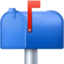 CLOSED MAILBOX WITH RAISED FLAG emoji in Facebook's design style - Unicode 1F4EB