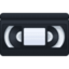 VIDEOCASSETTE emoji in Facebook's design style - Unicode 1F4FC