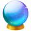 CRYSTAL BALL emoji in Facebook's design style - Unicode 1F52E