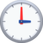 CLOCK FACE THREE OCLOCK emoji in Facebook's design style - Unicode 1F552